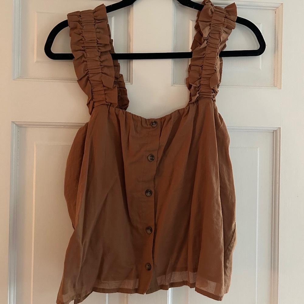 Treasure & Bond Ruffle Tank Top